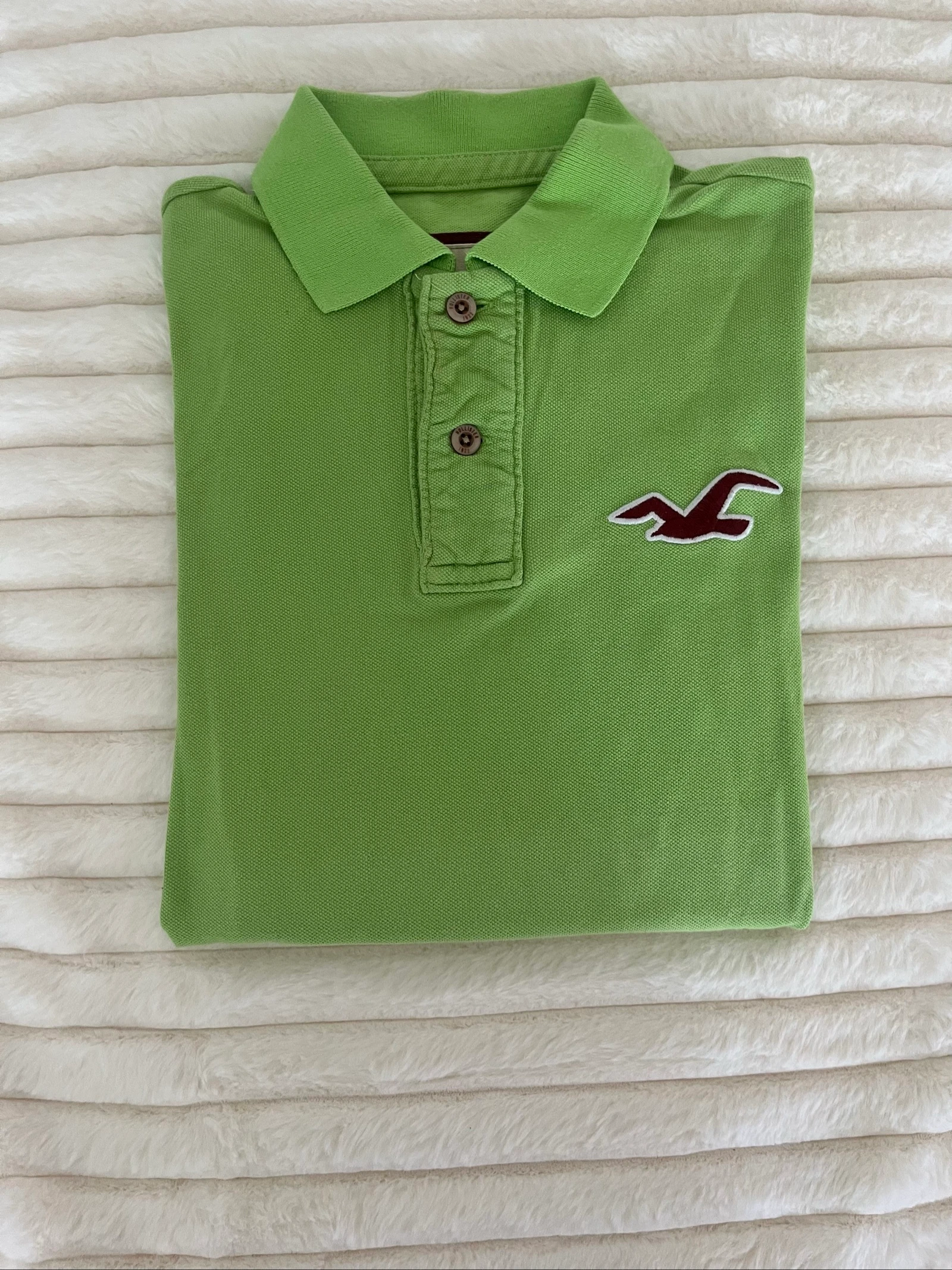 Polo Hollister Vert Pomme - Taille S - Très Bon État